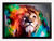 Quadro Decorativo Leão Colorido Pintura Digital na internet