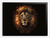 Quadro Decorativo Cabeça Leão com Ornamentos Dourados na internet