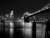 Trio de Quadros Decorativos Ponte Manhattan P/B - comprar online