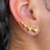 Brinco Ear Cuff Coracões