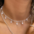 Chocker Zircônias Pend - Prata 925 - comprar online