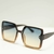Óculos de Sol Feminino Quadrado Quadrado Degradê - comprar online
