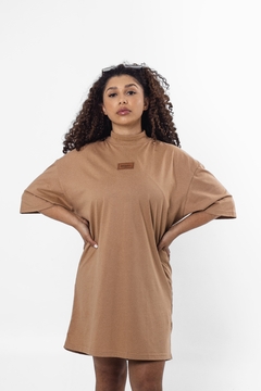 VESTIDO SPHYNX OVERSIZED MARROM - comprar online