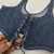 Cropped Autoral regata "Jeans "/ Upcycling - Tam. XPP a PP - Suricatta Brechó