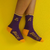 Meia Lakers, roxo e Amarelo - comprar online