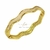 Bracelete Onda Resina Dourado