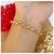 Pulseira Dois Elos Entrelacados Banho Ouro 18K - comprar online