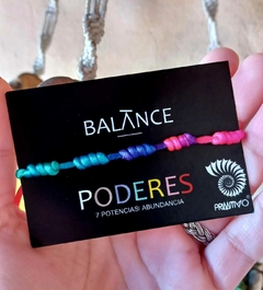 Imagen de PULSERA 7 NUDOS CON TARJETA