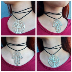 COLLAR CHOKER MEDALLA