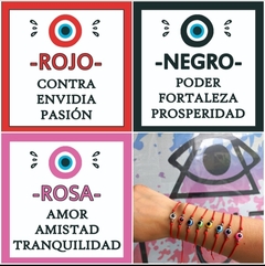 ● $399!! PROMO PULSERA OJO TURCO CON PAPEL - Luz Mental