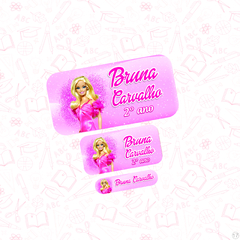 barbie - Etiqueta Escolar