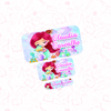 ariel baby, cute - Etiqueta Escolar