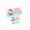 HELLO KITTY - Etiqueta Escolar