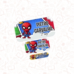 HOMEM ARANHA - Etiqueta Escolar