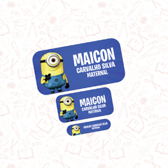 Minions - Etiqueta Escolar