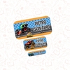 MONSTER TRUCKS HOT WHEELS - Etiqueta Escolar