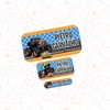 MONSTER TRUCKS HOT WHEELS - Etiqueta Escolar