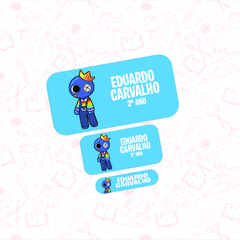 Rainbow Friends - Etiqueta Escolar