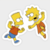 Bart y Lisa - Los Simpson