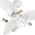Ventilador de Teto Venti-Delta Sputinik 3 Pás Laqueadas Branco 220v - comprar online
