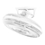 Ventilador de Teto Venti-Delta Premium 360 Graus 50 cm com Grade de Plástico Branco Bivolt
