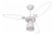Ventilador de Teto Ventisol Wind Light Pás Transparente 220v
