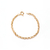 Pulseira Corrente Elos P redondo em Ouro Amarelo 18K