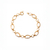 Pulseira Corrente Elos M oval em Ouro Amarelo 18K