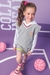 Trio College de Blusa com Colete e Shorts Saia - Infanti 63996 - Little Angel Kids & Teens / Moda Infantil