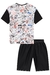 Conjunto Flow de Camiseta em Meia Malha e Bermuda em Nylon Aerofit - JhonnyFox 64995 - Little Angel Kids & Teens / Moda Infantil