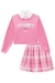 Conjunto Saia Molelcotton Infantil Blusão College - comprar online