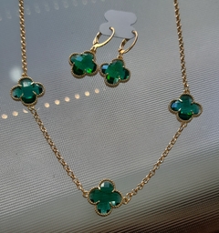 Conjunto trevo verde (X063)