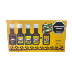 Salsas Picantes Mini El Yucateco Gift Pack 5 X 22 Ml