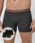 CUECA LUPO UNDEWEAR BOXER KIT C/ 2 CINZA ESCURO-PRETO