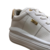 TÊNIS FEMININO COURO FLATFORM BRANCO DET DOURADO - SUA CIA