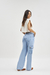 CALÇA JEANS FEMININA WIDE LEG - YOUNG STYLE - comprar online