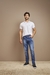 CALÇA JEANS MASCULINA COM LYCRA SEMI SKINNY - YOUNG STYLE