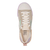 TÊNIS FEMININO COURO FLATFORM OFFWHITE & CINZA - SANTA LOLLA - Porta do Sol Modas