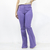 CALÇA FLARE FEMININA LAVANDA NERVURA BENGALINE - CHAVILLE - comprar online