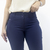 CALÇA CIGARRETE FEMININA AZUL MARINHO BENGALINE - CHAVILLE - loja online