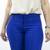 CALÇA FLARE FEMININA AZUL NERVURA BENGALINE - CHAVILLE - loja online