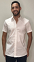 CAMISA SOCIAL MASCULINA MANGA CURTA ELASTANO - KING & JOE - comprar online