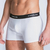 KIT CUECA BOXER MASCULINA BRANCO LISA - KING & JOE na internet