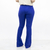 CALÇA FLARE FEMININA AZUL NERVURA BENGALINE - CHAVILLE - Porta do Sol Modas