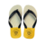 CHINELO MASCULINO ESTAMPADO BRANCO & AMARELO - KING & JOE