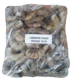 CAMARÓN COCIDO TAMAÑO 16 / 20, CONGELADO, 1 KG