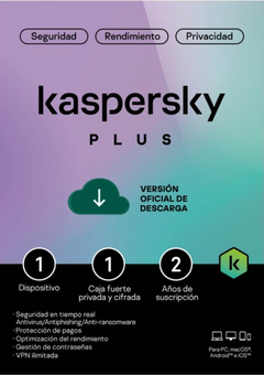 TMKS-470 ESD KASPERSKY PLUS (INTERNET SECURITY) / 1 DISPOSITIVO / 1 CUENTA KPM / 2 AÑOS