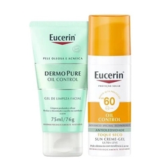 Kit Protetor Solar Facial Fps60 E Gel Limpeza Sun Eucerin