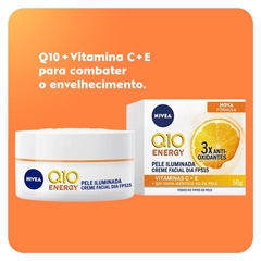 Creme Facial Antissinais Nivea Q10 Energy Dia - FPS 15 50ml na internet