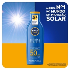 Protetor Solar NIVEA SUN Protect & Hidrata FPS50 200ml - comprar online